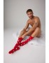 YSABEL MORA Y20385, Ανδρικό Xmas Set Boxer and Socks, ΚΟΚΚΙΝΟ